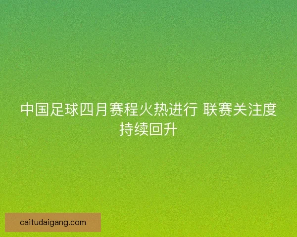 中国足球四月赛程火热进行 联赛关注度持续回升